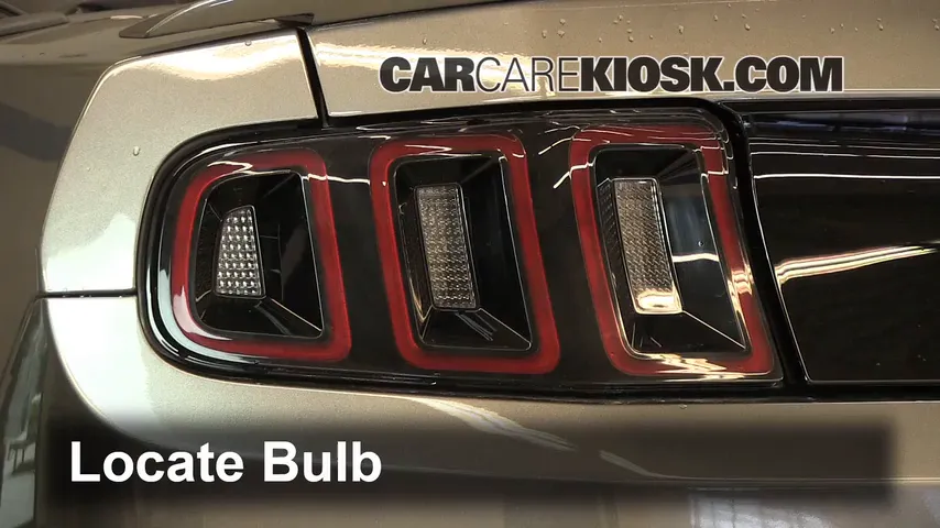 2013 Ford Mustang 3.7L V6 Convertible Lights Tail Light (replace bulb)